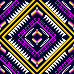 Beautiful Ethnic abstract ikat art. Seamless pattern in tribal,folk embroidery,and Mexican style.Aztec geometric art ornament print.Design for carpet,wallpaper, clothing,wrapping,fabric,cover