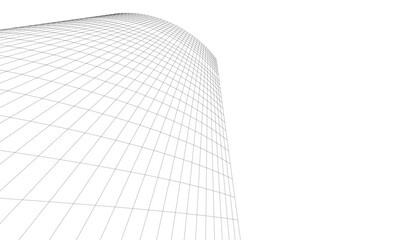 abstract buildings architectural drawing 3d