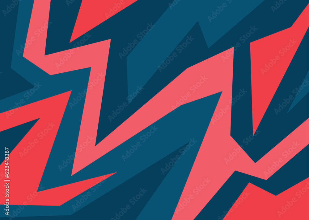 Poster abstract background with colorful sharp and geometric line pattern