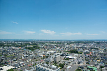 Fototapeta na wymiar 茨城県水戸市　2023.6月（北西方面） 