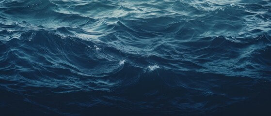 Fototapeta premium Dark ocean waves. Generative AI