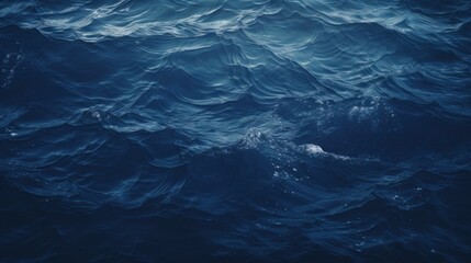 Dark ocean waves. Generative AI