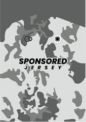 Mockup background for sports jersey grey patern army