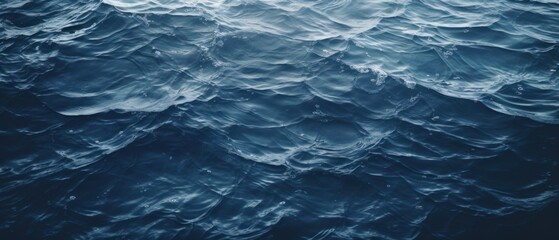Dark ocean waves. Generative AI