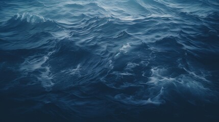 Obraz premium Dark ocean waves. Generative AI