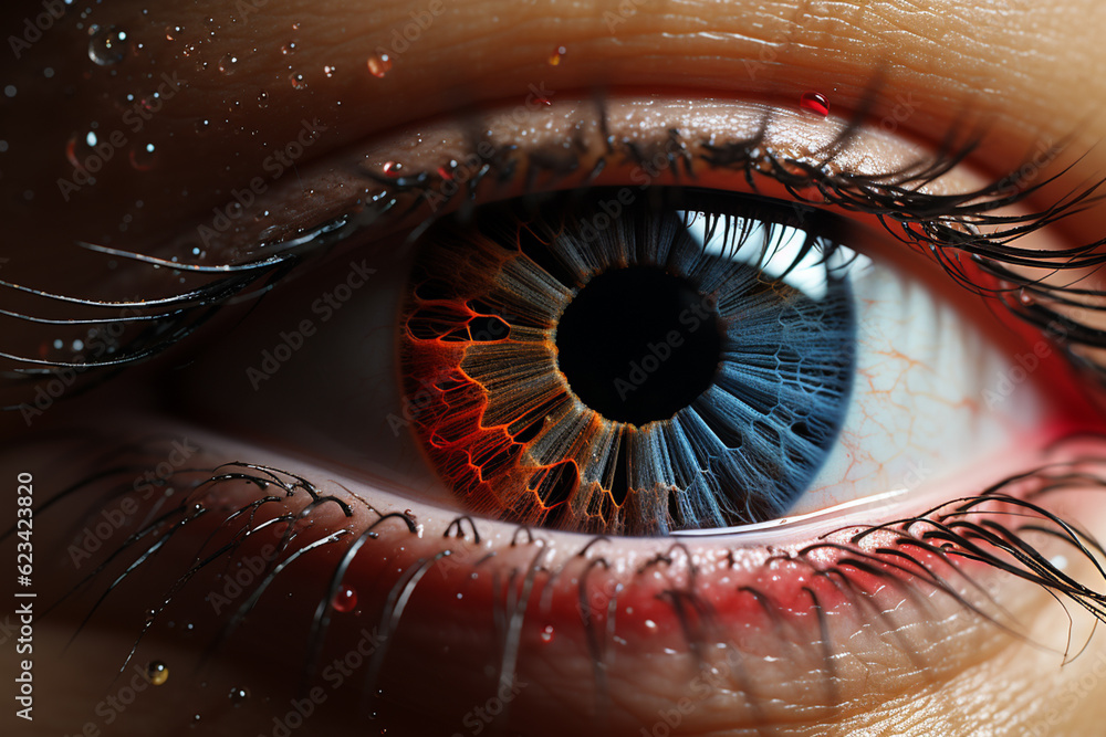 Poster a side-by-side comparison of images captured with different lens focal lengths, generative ai techno