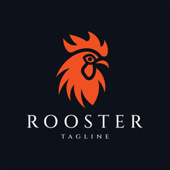 Rooster logo design vector illustration