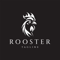 Rooster logo design vector illustration