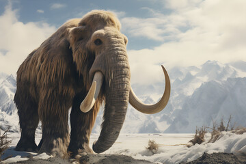 Mammoth in nature