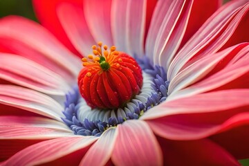 red and white flower