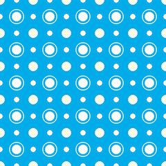 Polka dot seamless pattern, light blue polka dot vector background.