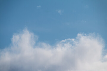Fototapeta na wymiar blue sky with clouds banner