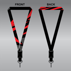Lanyard Template Design For Company Purposes And More	