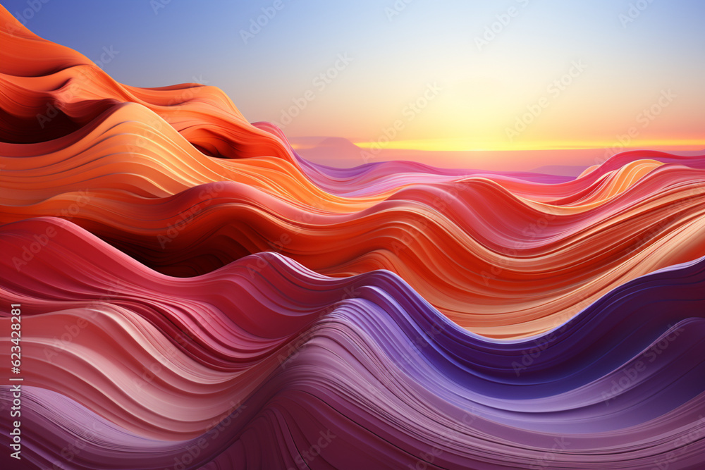 Aufkleber the colors and textures of the desert, capturing its essence and evoking a sense of tranquility and 