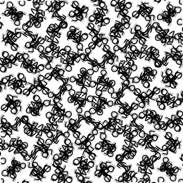 Lots of little people in a bunch look like cyclists. 