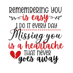 In Loving Memory lettering. illustration vector poster, background, postcard, banner, window. Cardinal. Vector illustration