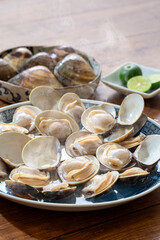 日本産ハマグリの酒蒸し