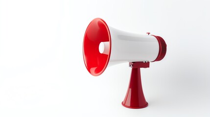 Loudspeaker on a white background, illustration for product presentation and template design.