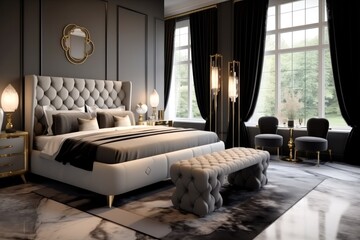 Luxury master bedroom interior, Bedroom decor, Home interior design.