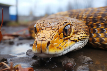 Fototapeta premium close up of a snake
