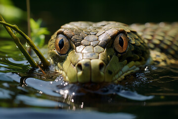 close up of a snake