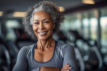 Portrait of senior lady, woman working out gym fitness, fitness concept, woman. Senior healthy lifestyle