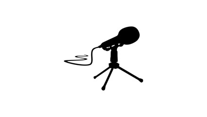 Recording Microphone, microphone with legs and long cord