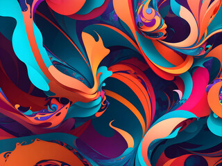  depicts fluid and organic motion in abstract wallpaper designs