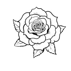 rose flower vector illustration