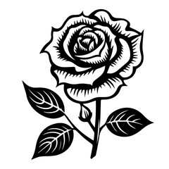 rose flower vector illustration