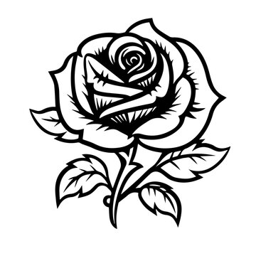 rose flower vector illustration