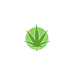 Cannabis plant leaf hemp icon isolated on white background