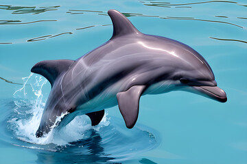 Fototapeta premium dolphin in the water