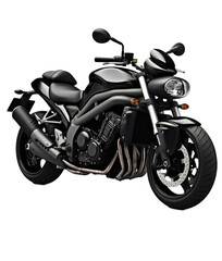 Obraz na płótnie Canvas Speed Demon: Sport Motorbike on Transparent Background