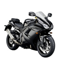 Speed Demon: Sport Motorbike on Transparent Background