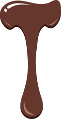 Melted Chocolate Dripping Illustration