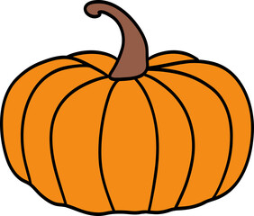 pumpkin isolated on white background