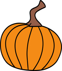 pumpkin isolated on white