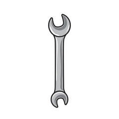 Wrench simple linear illustration isolated on white background