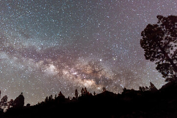 Milkyway and nightsky at the canary island of La Palma