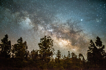 Milkyway and nightsky at the canary island of La Palma