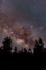 Milkyway and nightsky at the canary island of La Palma