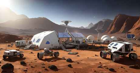 火星探査、火星基地｜Mars exploration, Mars base, Generative Ai