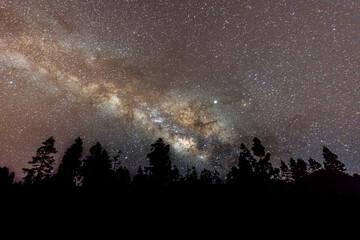 Milkyway and nightsky at the canary island of La Palma