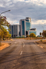 Fototapeta na wymiar gaborone capital of botswana street view