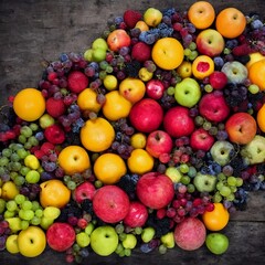 Summer Fruits Vibe Pattern - Generative AI