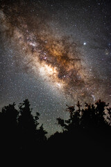 Milkyway and nightsky at the canary island of La Palma