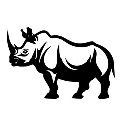 rhino silhouette illustration 