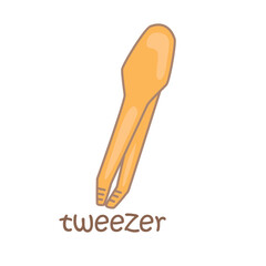 Alphabet T For Vocabulary School Student Lesson Cartoon Illustration Vector Clipart