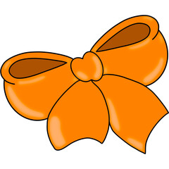 orange bow